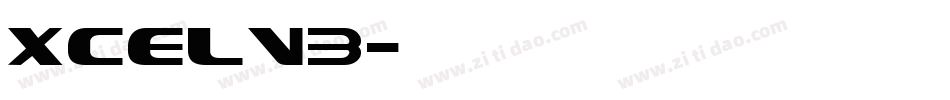 xcelv3字体转换
