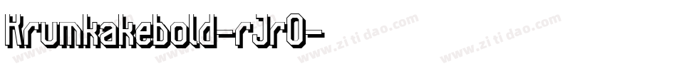 Krumkakebold-rJrO字体转换