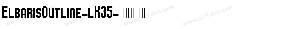 ElbarisOutline-lK35字体转换