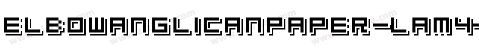 ElbowAnglicanpaper-LAm4字体转换