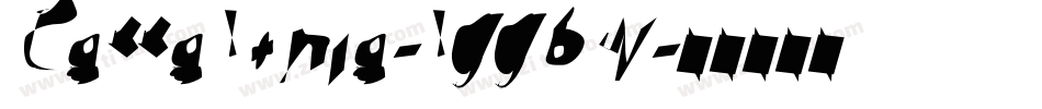 Cattalonia-lgg6w字体转换