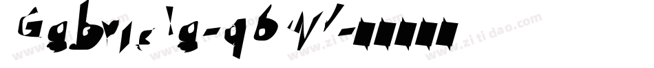 Gabriela-q6w1字体转换