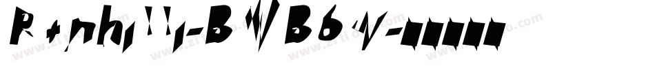 Ronhilli-BWB6w字体转换 Ronhilli-BWB6w字体转换