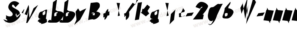 SwabbyBoldItalic-2g6W字体转换 SwabbyBoldItalic-2g6W字体转换