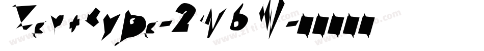 Zerotype-2w6W字体转换 Zerotype-2w6W字体转换