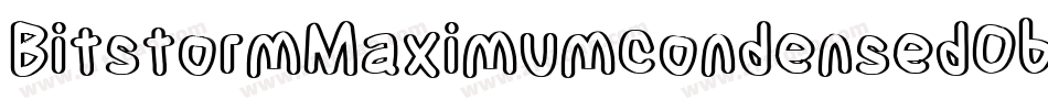 BitstormMaximumcondensedOblique-MXjp字体转换
