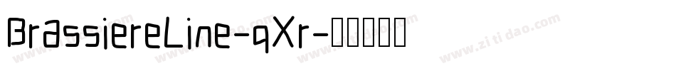 BrassiereLine-qXr字体转换