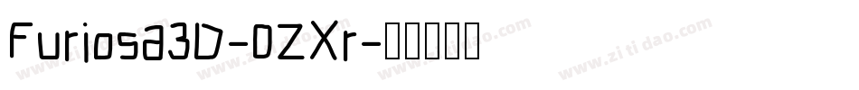 Furiosa3D-0ZXr字体转换