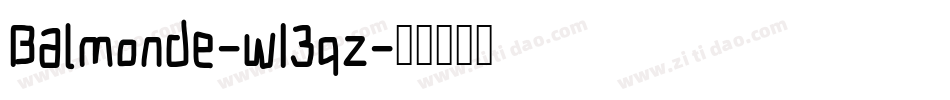 Balmonde-w13qz字体转换