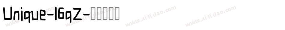 Unique-16qZ字体转换