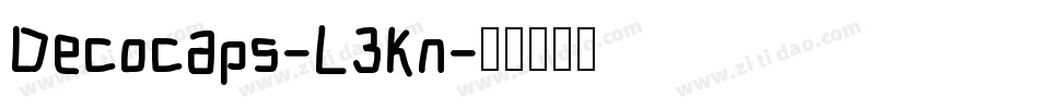 Decocaps-L3Kn字体转换