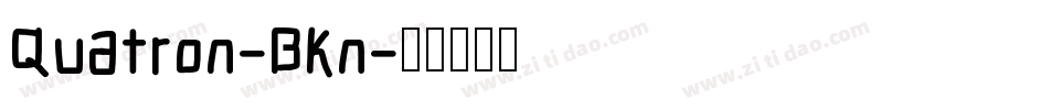 Quatron-BKn字体转换