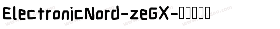ElectronicNord-zeGX字体转换