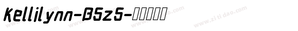 Kellilynn-B5z5字体转换