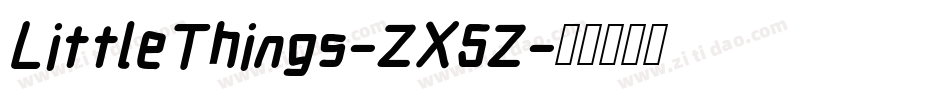 LittleThings-ZX5Z字体转换
