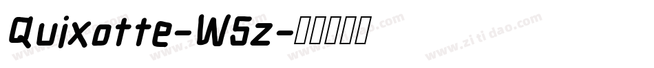 Quixotte-W5z字体转换