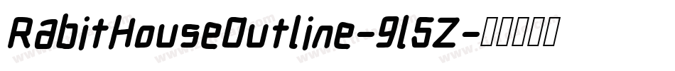 RabitHouseOutline-9l5Z字体转换