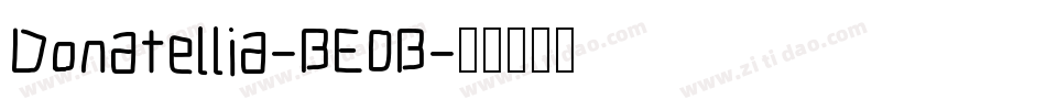 Donatellia-BE0B字体转换