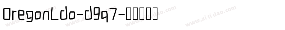 OregonLdo-d9q7字体转换