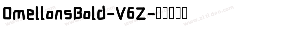OmellonsBold-V6Z字体转换