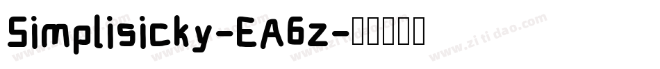 Simplisicky-EA6z字体转换 Simplisicky-EA6z字体转换