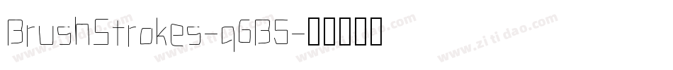BrushStrokes-q6B5字体转换