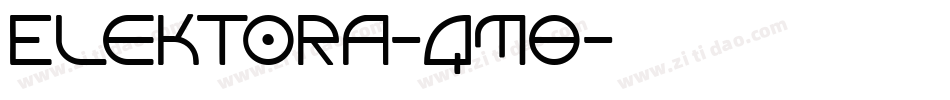 Elektora-qm0字体转换