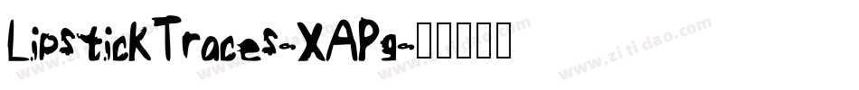 LipstickTraces-XAPg字体转换