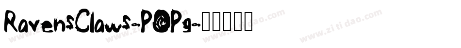 RavensClaws-POPg字体转换