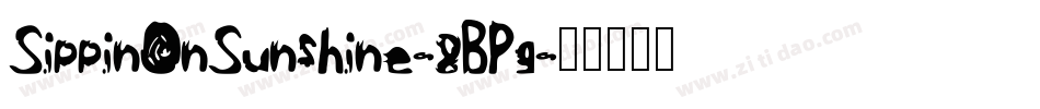 SippinOnSunshine-8BPg字体转换