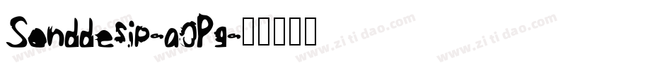 Sonddesip-a0Pg字体转换