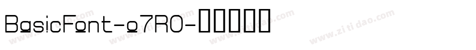 BasicFont-o7R0字体转换