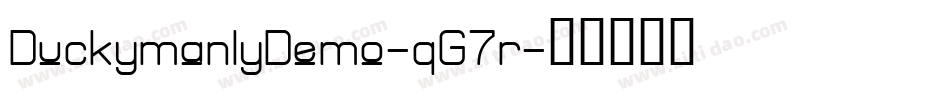 DuckymanlyDemo-qG7r字体转换