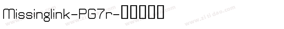 Missinglink-PG7r字体转换