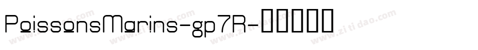 PoissonsMarins-gp7R字体转换