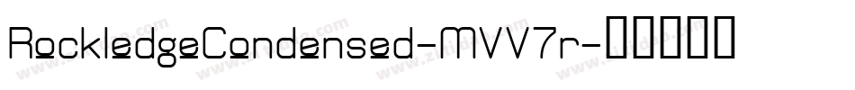 RockledgeCondensed-MVV7r字体转换