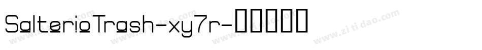 SalterioTrash-xy7r字体转换