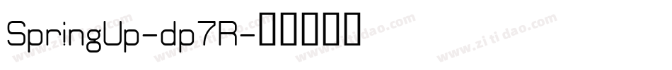 SpringUp-dp7R字体转换 SpringUp-dp7R字体转换