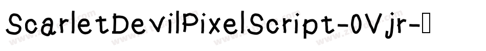 ScarletDevilPixelScript-0Vjr字体转换