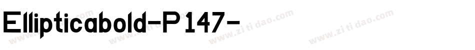 Ellipticabold-P147字体转换