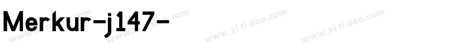 Merkur-j147字体转换