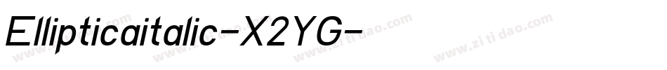 Ellipticaitalic-X2YG字体转换