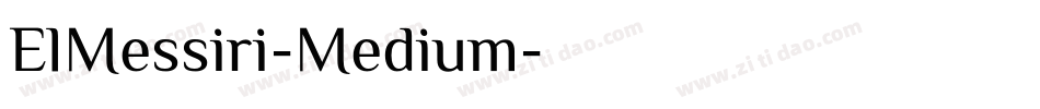 ElMessiri-Medium字体转换