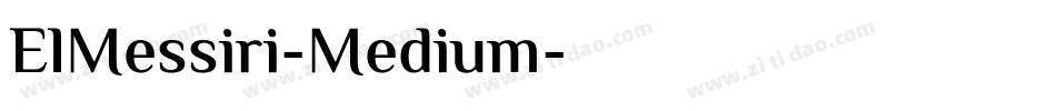 ElMessiri-Medium字体转换