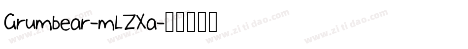 Grumbear-mLZXa字体转换