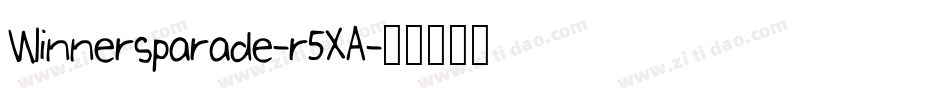 Winnersparade-r5XA字体转换