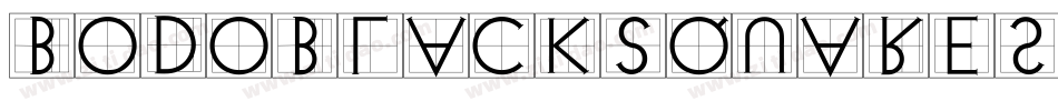 BodoblackSquares字体转换