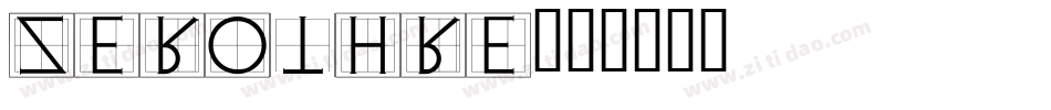 zerothre字体转换
