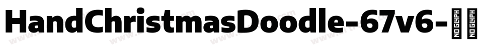 HandChristmasDoodle-67v6字体转换