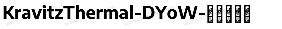 KravitzThermal-DYoW字体转换